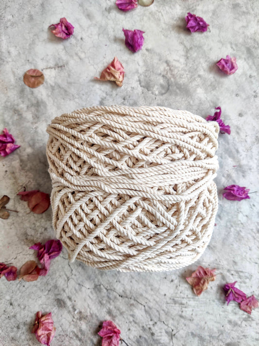 Piola maquina FLOJO algodón color crudo