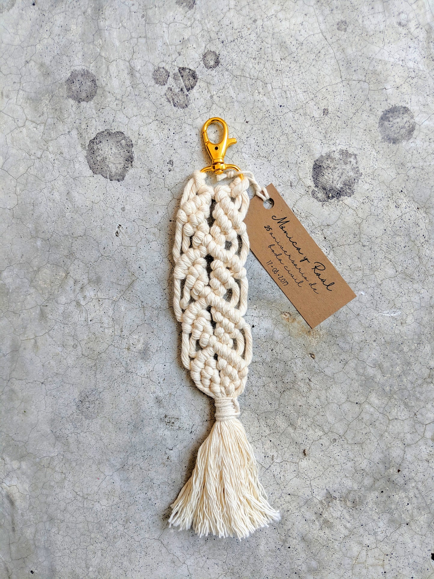 30 llavero de macramé 100% algodón