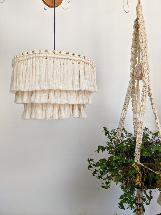 Lámpara de flecos
