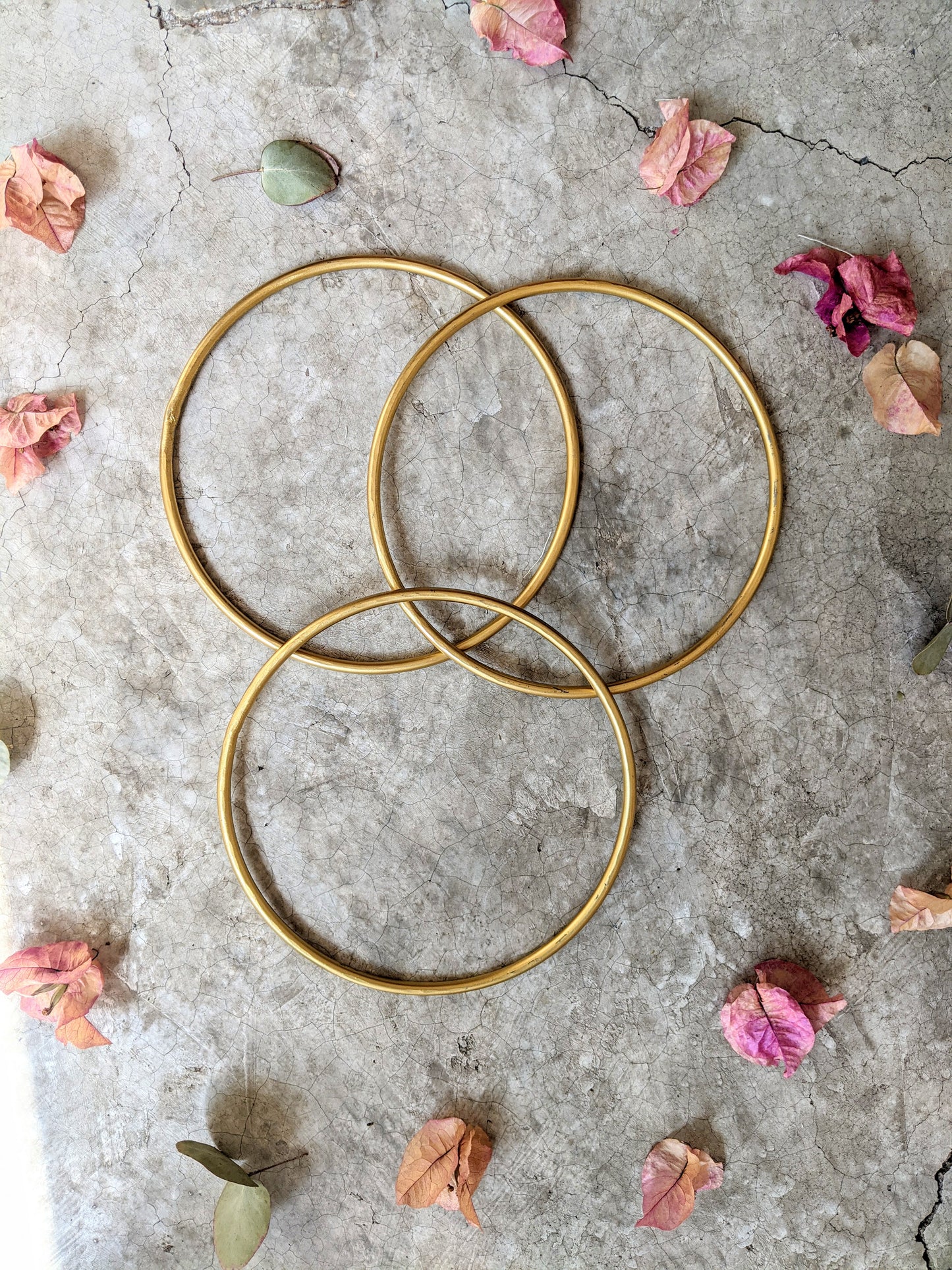 Aros grandes color oro