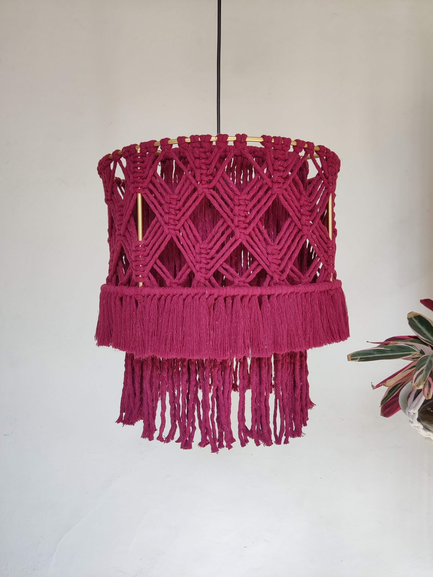 Lámpara Tejida 100% algodón