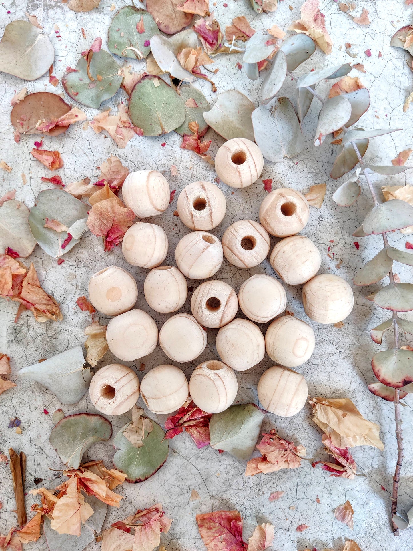 Cuentas de madera (paquete de 10 piezas)