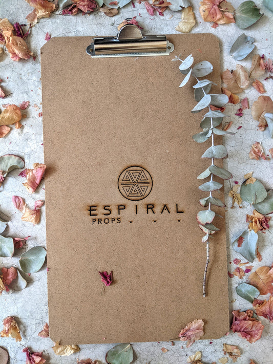 Tabla con pinza ESPIRAL PROPS