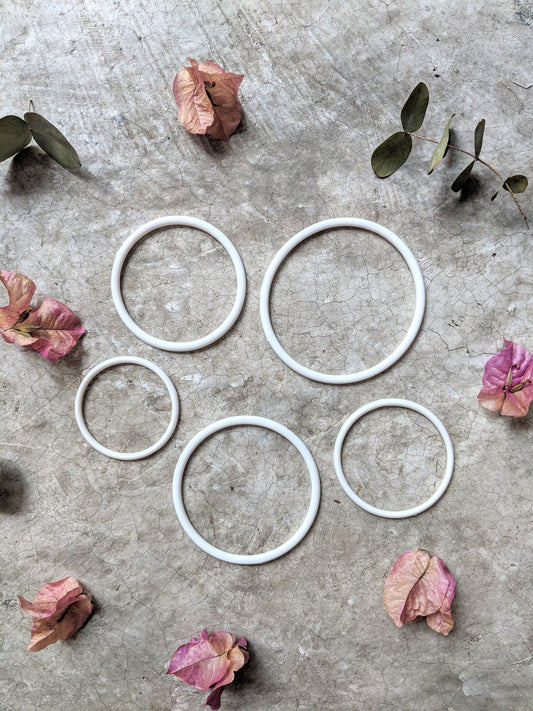 Aros de plástico diferentes tamaños