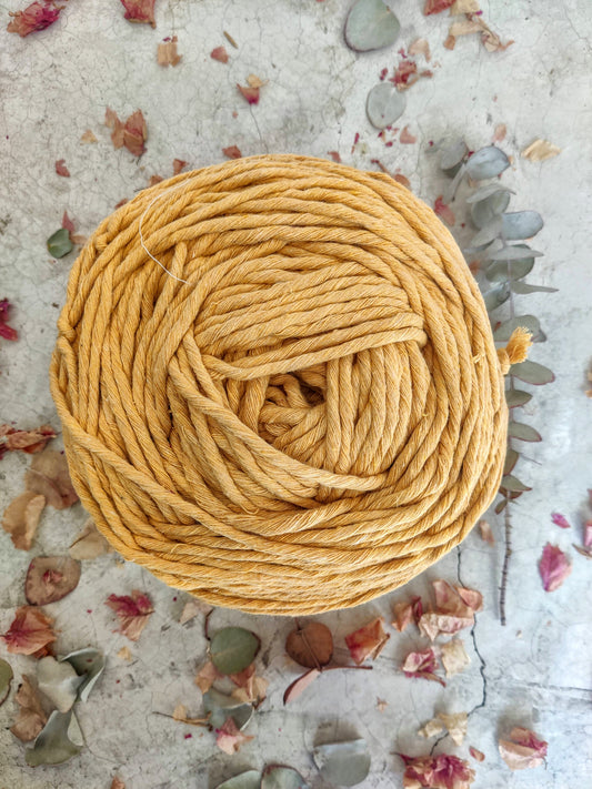 Hilaza amarillo mostaza 3-4mm 1kg