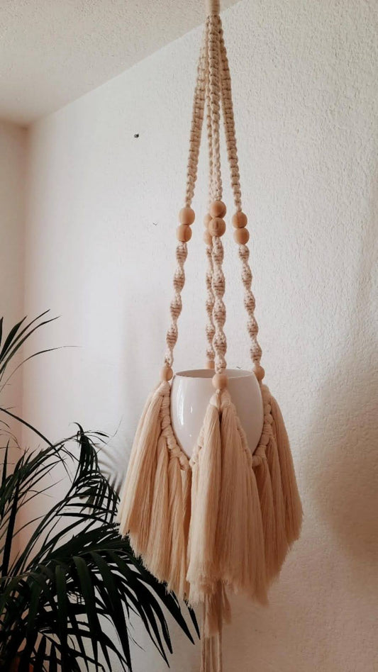 Macetero premium de flecos