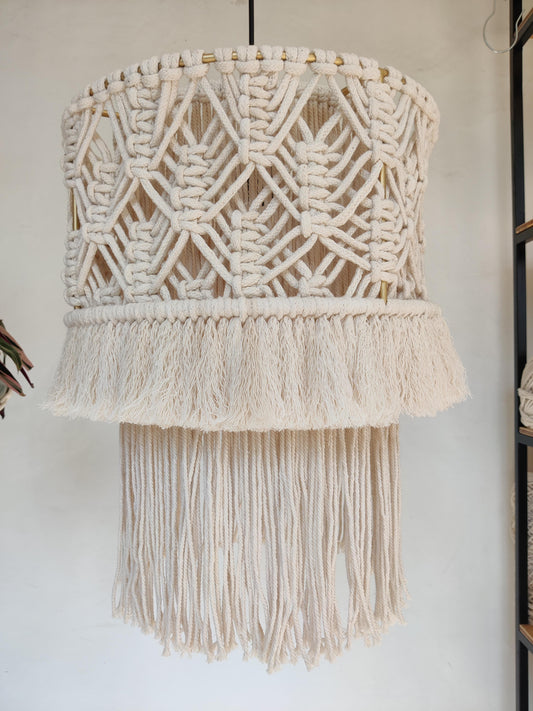 Lámpara de macramé 40cm de diámetro